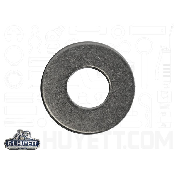 Huyett Flat Washer, For Screw Size #10 , Stainless Steel Plain Finish FTW-0010-SS - main
